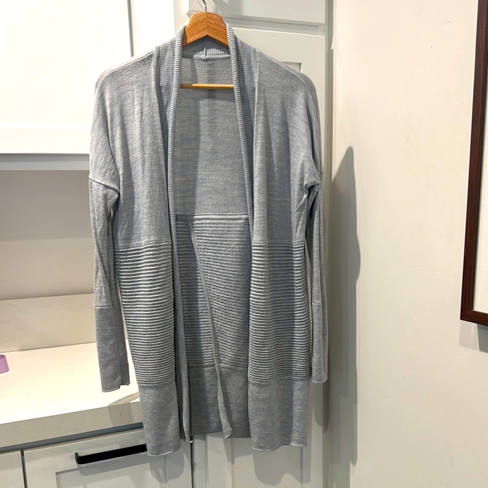 Lululemon light blue Open Front Women's Sweater